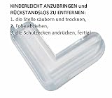 Eckenschützer Kantenschutz Tischecken Schutz PVC Transparent mit Doppelseitigem Klebeband - 4
