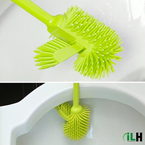 Klobürste,C’est 42*13cm TPR Bidirektionale Klobürste mit Halter-Set - 3