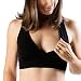 Soft French Terry Nursing Sleep Bra for Maternity / Breastfeeding (Large, Black)