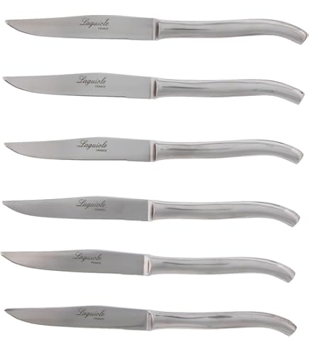 Coffret De 6 Couteaux De Table G DAVID – Inox Monobloc 23 Cm – Lame Microdentée – Neuf