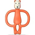 Matchstick Monkey, Antimicrobial Silicone Teether & Gel Applicator, Easy To Grip, BPA Free, 3 Months Old+, 11 cm, Bramble Bear