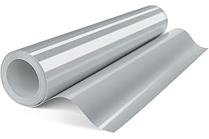 HTVDIY Heat Transfer Vinyl Rolls,12"×12ft Grey HTV Iron On Vinyl, HTV Vinyl Heat Transfer Design, Easy Cut Iron On Vinyl for T Shirts