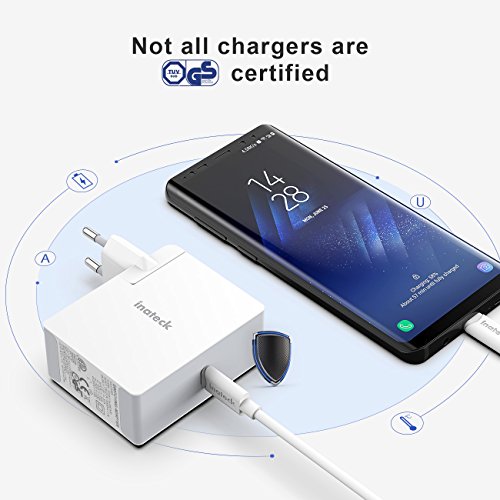 Inateck 45W tragbares USB-C Charger Ladeger  t  Type-C Power Delivery Netzteil f  r MacBook 12 Zoll  Macbook Pro 2016  Chromebook Pixel  HP Spectre X3