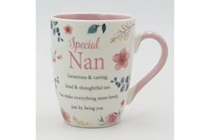 GEMINI GIFTS Nan Mug Gifts for Nan Presents Thoughtful Gifts for Nan Cup Quality Bone China Mug Floral Sentimental Verse Birthday Christmas Mother’s Day