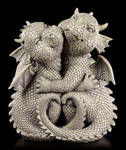 Süße Drachen Garten Figur - Liebespaar