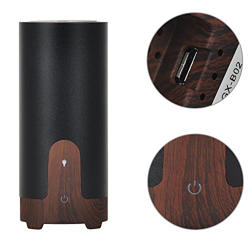 Essential Öl, ibetter Aromatherapie Schirm Tragbare Cool Mist Ultraschall Aroma Luftbefeuchter, Auto Luftbefeuchter, Mist Modus Anpassung und wasserloses Automatische Abschaltfunktion - 4