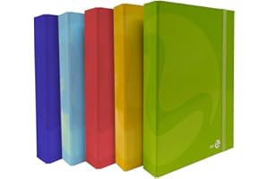 BM BeMore – Porta Documenti Vari Colori 0111060 – Dorso 5Cm – Dimensioni 24X35X5 Cm – Copertina Rigida – Plastificata Lucida – Confezione Da 1 Pezzo