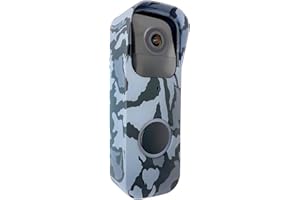 HONECUMI Silicone Cover for Blink Video Doorbell, Weatherproof Protective Case (Print Design) No-Drill Doorbell Skin, Anti-Slip Fit,Full Protection for Blink Doorbell, Easy Installation