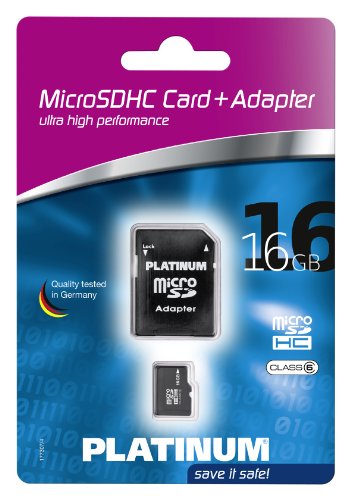 Platinum Micro SDHC 16 GB Class 6 Speicherkarte (inkl. SD Adapter) - 2