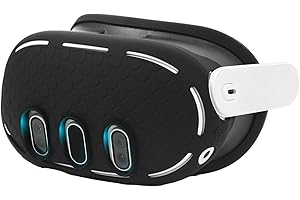OOAVR VR Headset Shell Cover Accessory for Oculus/Meta Quest 3,Comfortable silicone front Face Cover for Upgraded Protection (Black)