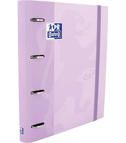 Raccoglitore Oxford A4+ A 4 Anelli - Con Chiusura In Gomma E Griglie Di Ricarica | Design Zoco, Colorato - Foto 9