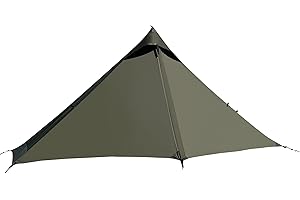 MTENPLAY TENPLAY One Man Trekking Pole Tent, Wild Backpacking Camping Mountain,Ultra-lightweight Portable 0.97KG, Waterproof PU5000mm, 20D Nylon One-piece Solo, Easy Set Up Tent for Hiking, NO Poles