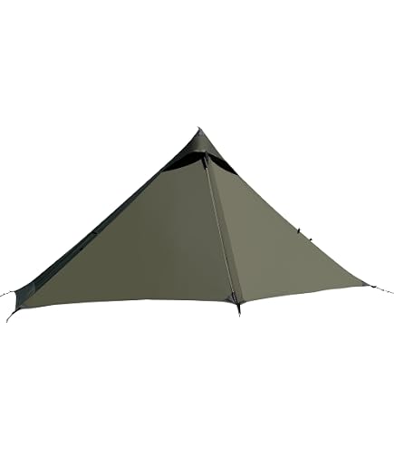 Tente De Camping Ultra Légère 0,78kg 1 Personne - Vert Armée - Étanche Randonnée & Alpinisme
