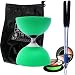 Produktbild Henrys Diabolo Jazz, mit Freilauf-Kugellager, inkl. Aluminiumstäbe, 10 m Profi-Schnur Slide und Transporttasche
