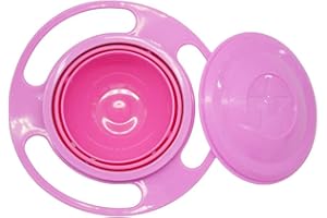 AimdonR Ciotola per bambini girevole a 360 ° a prova di perdite con coperchio anti fuoriuscite ciotola di alimentazione