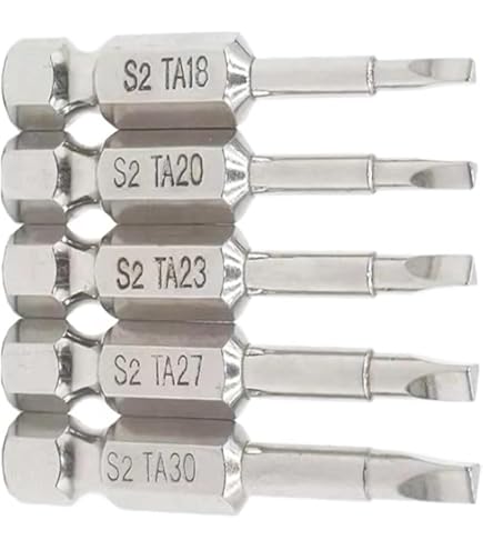 Set 5 Punte Cacciavite Triangolari - Acciaio S2, 50 Mm, Magnetiche, Per Elettroutensili - Foto 3