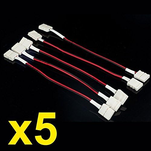 Ramozz @ 5X Led Pcb Connector Cable For 3528 Led Strip