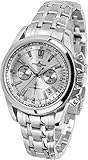 JACQUES LEMANS Herrenuhr Liverpool  Metallband massiv Edelstahl  Chronograph 1-1117.1FN