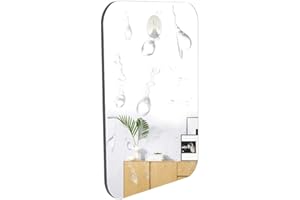 POCKETCAM Specchio Doccia Specchi cosmetici e specchietti compatti con ventosa e gancio adesivo, specchi da barba specchi da parete specchio da trucco, infrangibile, capace senza nebbia. 15cm x 10 cm.