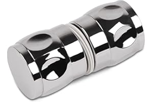 AQUADE Türknopf Duschtürknopf Türknauf Duschtürgriff Griff Knopf Dusche-Griff Türgriff für Dusche Duschtür Schiebetür aus Glas Glastür Glastüren Griffe für Glasschiebetür