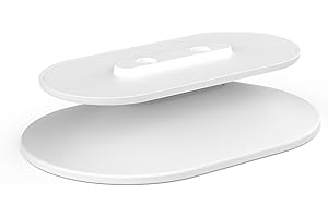 PlusAcc Stojak na pokaz 8 i 5 - regulowany stojak stołowy kompatybilny z pokazem 8 i 5 (1. i 2. generacji), antypoślizgowy uchwyt do sypialni, kuchni, biura (biały)