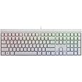 CHERRY MX 2.0S, Mechanical Gaming Keyboard with RGB Lighting, EU Layout (QWERTY), Wired, Designed in Germany, MX RED Switches, White
