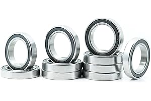 ANGEEK Lot de 10 roulements à billes 6803-2RS - En caoutchouc scellé - 17 mm x 26 mm x 5 mm