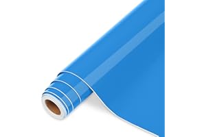 IIMAGINE VINYL Vinilo Adhesivo Azul - 30,5 cm x 366 cm de Vinilo Permanente Azul Brillante, Vinilo Azul para Cricut, Silhouette Cameo, la mayoría de las máquinas de corte