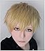 Produktbild LanTing Cosplay Perücke ONE PUNCH-MAN Genos Flax gold Cosplay Party Fashion Anime Human Costume Full wigs Synthetic Haar Heat Resistant Fiber