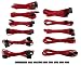 Produktbild Corsair CP-8920152 Premium Sleeved "RMi-, RMx,- SF und Typ4 (Generation 3)-Serie" Netzteil Pro-Kabel-Set rot