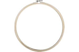 Rayher 62564000 Holz Stickrahmen, 23cm ø, Ringhöhe: 8mm