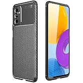 Nevarium Samsung Galaxy M52 5G Kılıf Karbon Dokulu Kamera Korumalı Silikon
