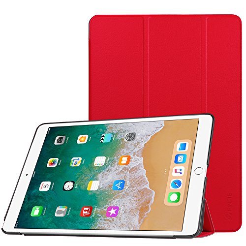 Fintie iPad Pro 10.5 Zoll Hülle - Ultra Schlank Superleicht Ständer Slim Shell Case Cover Schutzhülle Tasche mit Auto Schlaf / Wach Funktion für Apple iPad Pro 10,5" Zoll Display 2017 Neue Modell, Rot