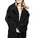 Produktbild TWBB Damen Wintermantel Einfarbig Plus Size Lange Mantel Winter Faux Fur Kunstfell Warm Wintercoat Outwear Elegant Warm Jacke Strickjacke Coat