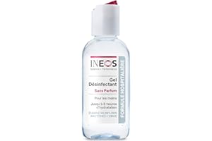 INEOS Hygienics - Gel Hydroalcoolique de Poche (50 ml) - Désinfectant pour les Mains - Formule Hospitalière, Efficace contre 99,9% des Virus et des Bactéries