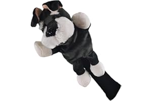 SM SunniMix Novelty Golf Club Headcover Soft Animal Wood Driver Head Cover Dust Proof Portable Funny for Women Men Golfer, Dog