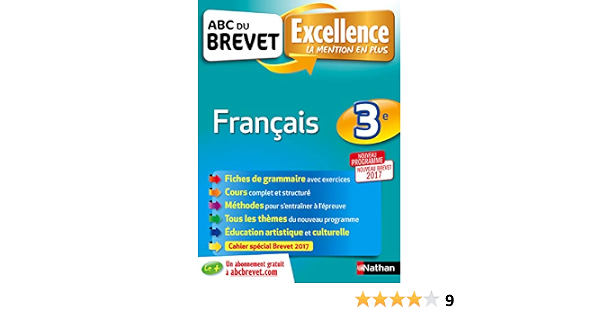 Amazon Fr Abc Du Brevet Excellence Francais 3e Nouveau Brevet Bouhours Thomas Laime Arnaud Laime Couturier Claire Livres