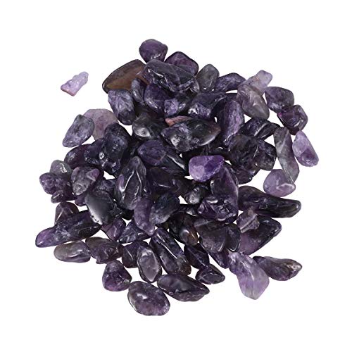 Preisvergleich Produktbild SUPVOX 500g Natursteinhackschnitzel Heiledelstein Perlen Quarzsteine Edelsteinhackschnitzel Dekorative River Rock Steine für Aquariengarten Aquarium 500g