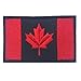 Produktbild KingNew Kanadische Flagge Kanada Maple Leaf, 2 x 3 Military Patch Moral Patch (schwarz, rot)