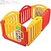 LCP Kids 6 sided Baby Playpen with Door & Playboard - EN71 certified - 2014 Edition