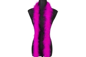 WANGRUIDA 1.8m 20 g Boa en plumes de Rose marabout moelleuses pour travaux manuels fête de mariage décoration de sapin de Noël