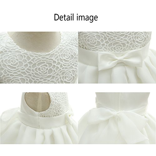 AHAHA Baby Mädchen Prinzessin Kleid Blumenmädchenkleid Taufkleid Festlich Kleid Hochzeit Partykleid Festzug Babybekleidung - 5