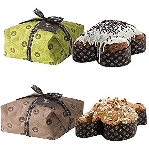 Mix 2 colombe fiasconaro (cioccolata e pera e nocciole) 2 x 1kg incartati a mano alta pasticceria siciliana B0857FHDMR