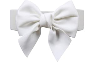 Diyafas Dames Ceinture Élastique Noeud Papillon Large Ceintures de Taille Robes Décoratives Ceinture pour Femmes