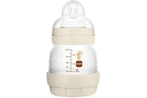 MAM Biberon Easy Start/Anti-Colique - 130ml - Sable - Tétine Débit 0