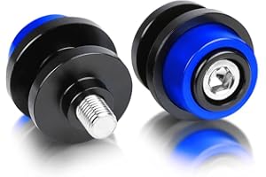 YIEBA M8 Deslizadores del Basculante de la Motocicleta, Deslizadores del Carrete del Basculante del Soporte Trasero para Z1000 2014-2017, Z1000SX 2014 2015 (Azul)