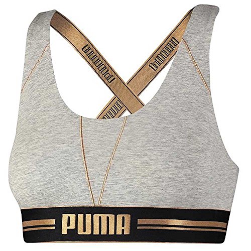 Puma Damen Klassischer BH grau grau