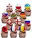 Produktbild Euro 2016 Fußball Party-Pack – essbare Cupcake Dekoration, 24 Stück