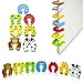 VENKON - 7 Pieces Set of Door Stopper Animal Shaped Door Wedges for Kids Finger Squeeze Protection - Dense Foam - 10 x 10 x 1.2 cm