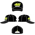 Valentino Rossi VR 46 MID VISOR CAP THANK YOU VALE,Black,Unique,Unisex